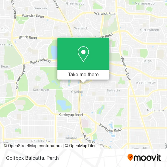 Mapa Golfbox Balcatta