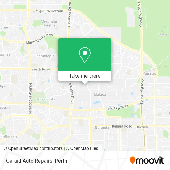 Mapa Caraid Auto Repairs