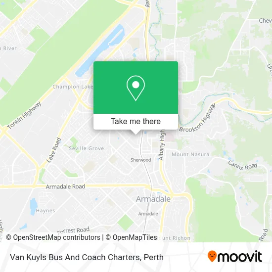 Mapa Van Kuyls Bus And Coach Charters