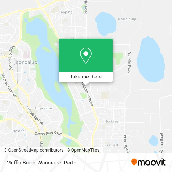 Mapa Muffin Break Wanneroo