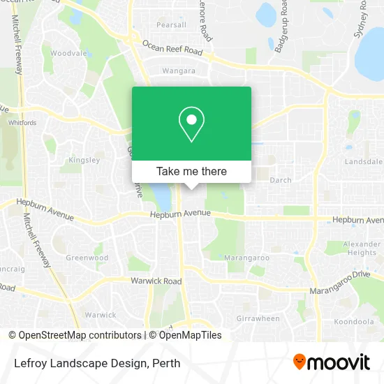 Mapa Lefroy Landscape Design