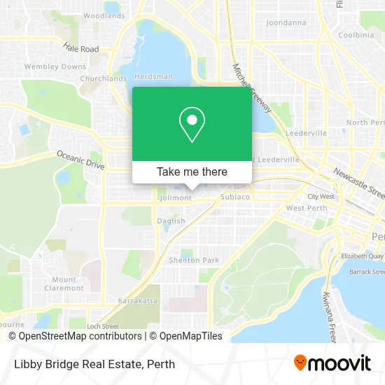 Mapa Libby Bridge Real Estate