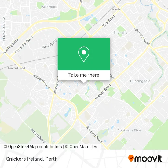 Mapa Snickers Ireland