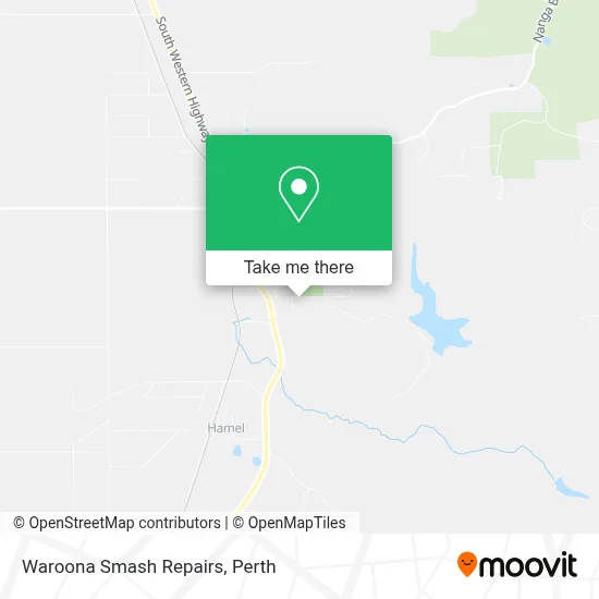 Mapa Waroona Smash Repairs
