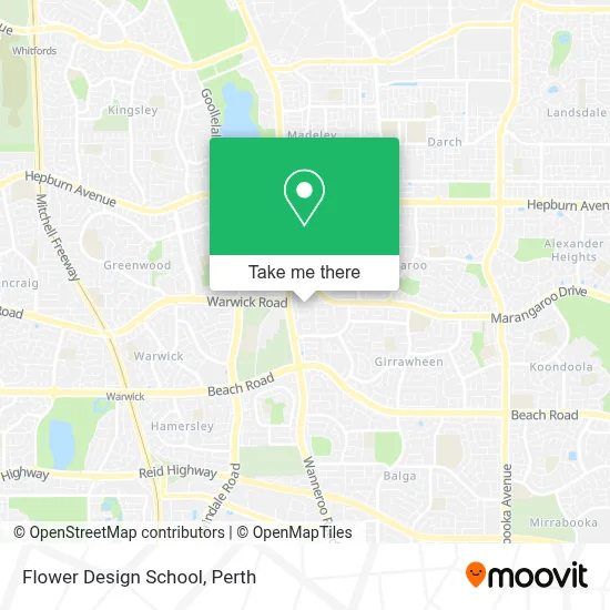 Mapa Flower Design School