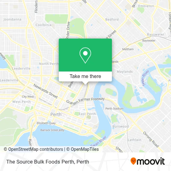 The Source Bulk Foods Perth map