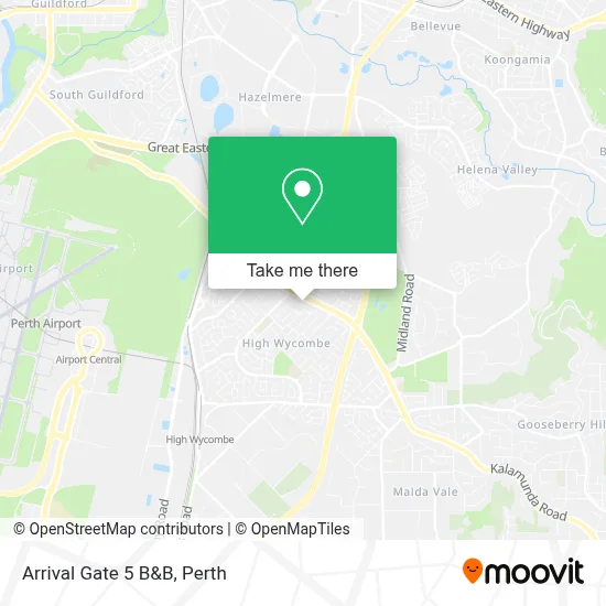 Mapa Arrival Gate 5 B&B