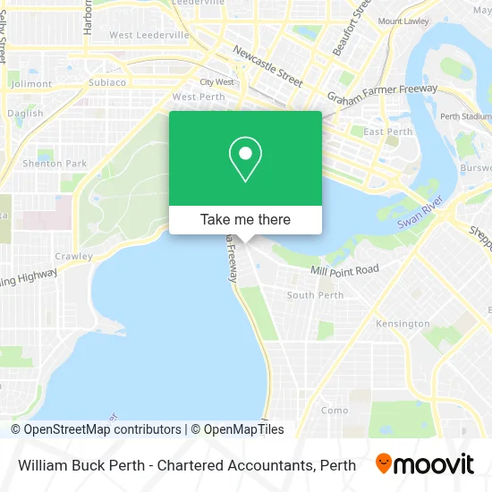Mapa William Buck Perth - Chartered Accountants