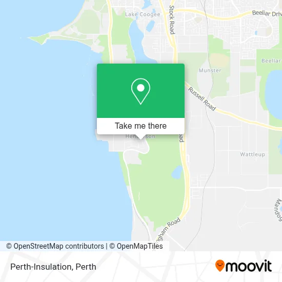Mapa Perth-Insulation