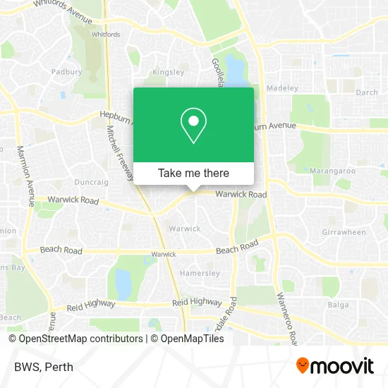 Mapa Bws