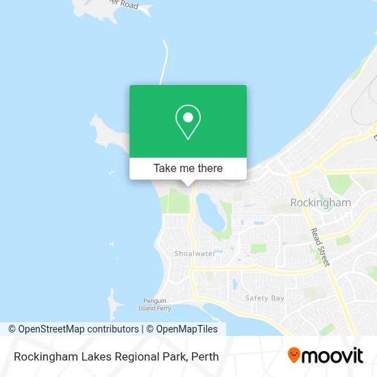 Mapa Rockingham Lakes Regional Park