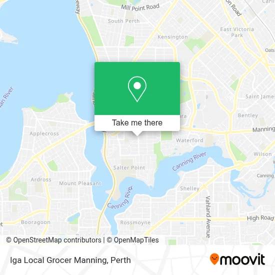 Mapa Iga Local Grocer Manning