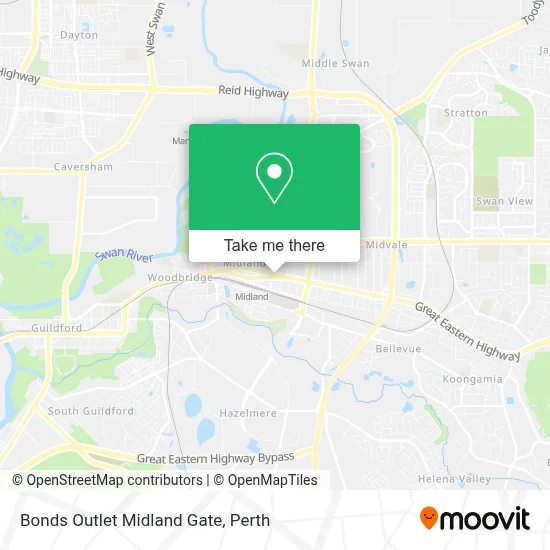 Mapa Bonds Outlet Midland Gate