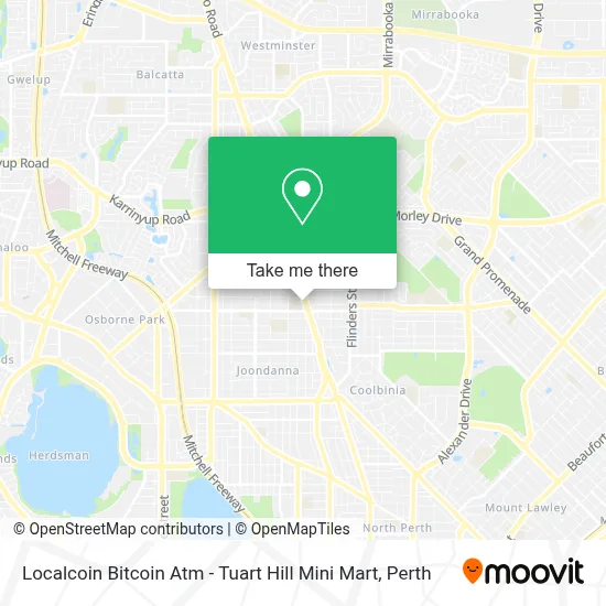 Mapa Localcoin Bitcoin Atm - Tuart Hill Mini Mart