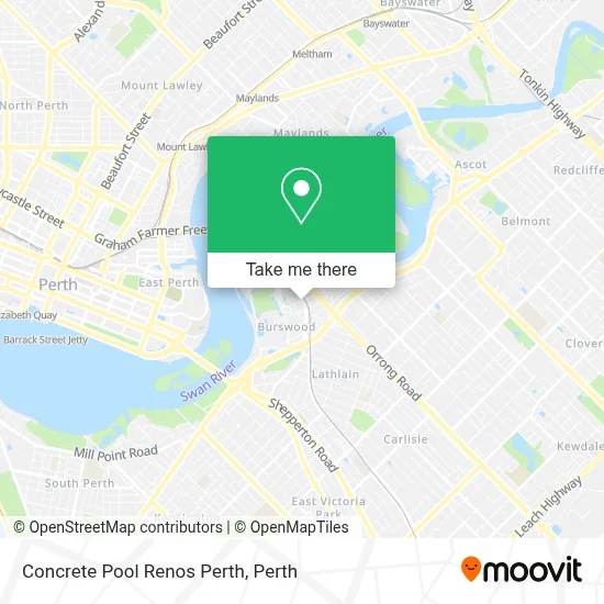 Concrete Pool Renos Perth map
