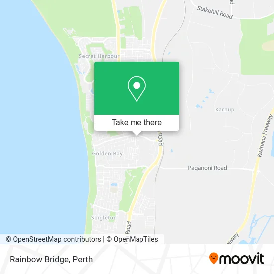 Mapa Rainbow Bridge