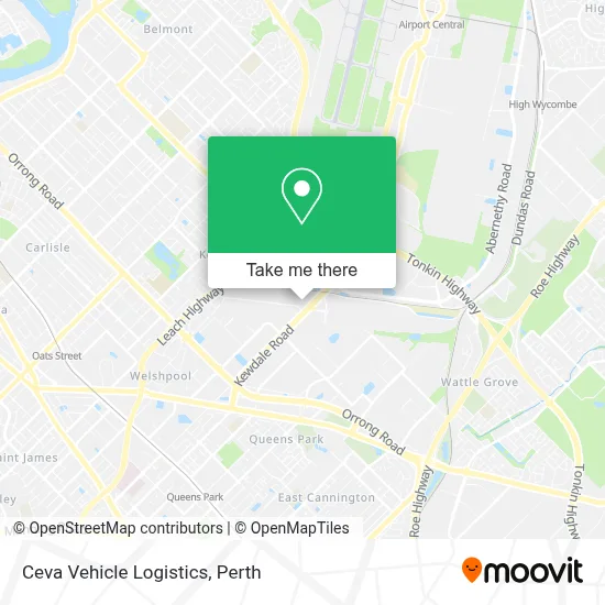 Mapa Ceva Vehicle Logistics