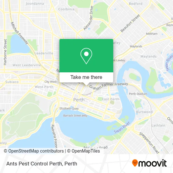 Ants Pest Control Perth map