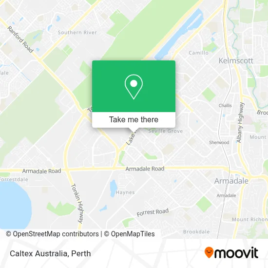 Mapa Caltex Australia