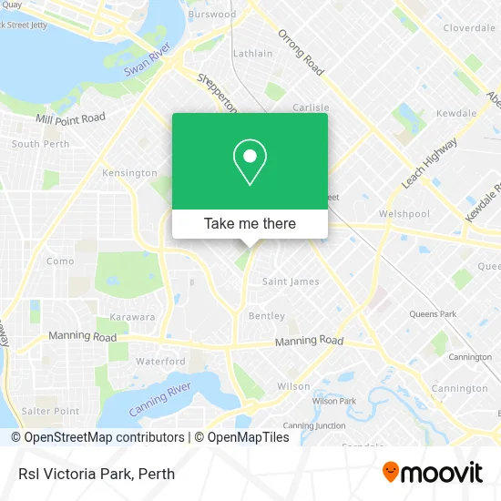 Rsl Victoria Park map