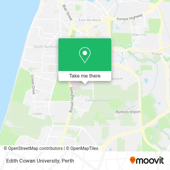Mapa Edith Cowan University