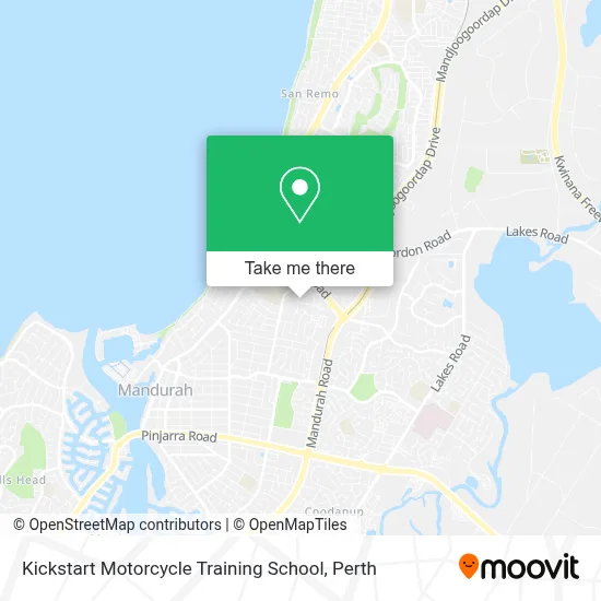 Mapa Kickstart Motorcycle Training School