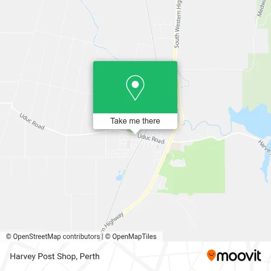 Mapa Harvey Post Shop