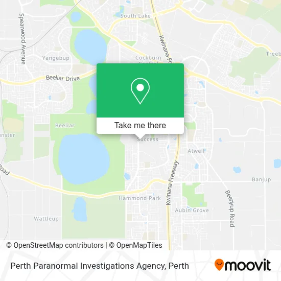 Mapa Perth Paranormal Investigations Agency