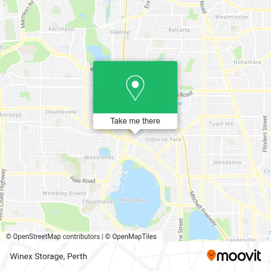 Mapa Winex Storage