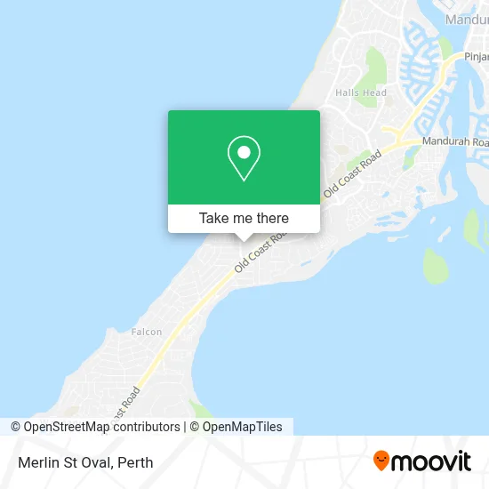 Mapa Merlin St Oval
