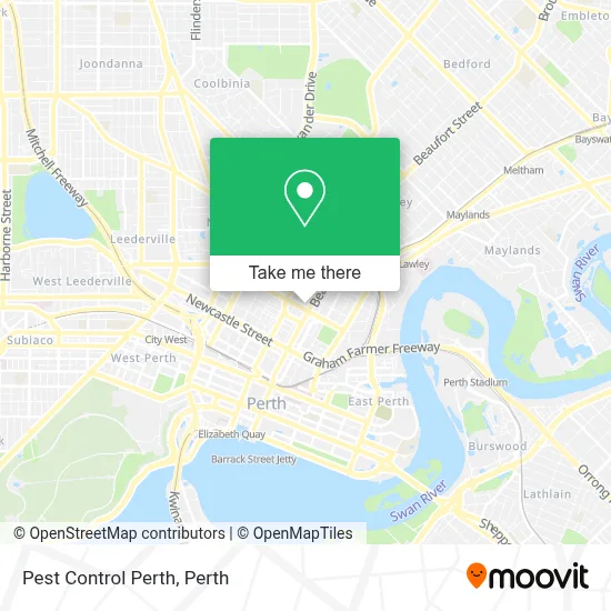 Pest Control Perth map