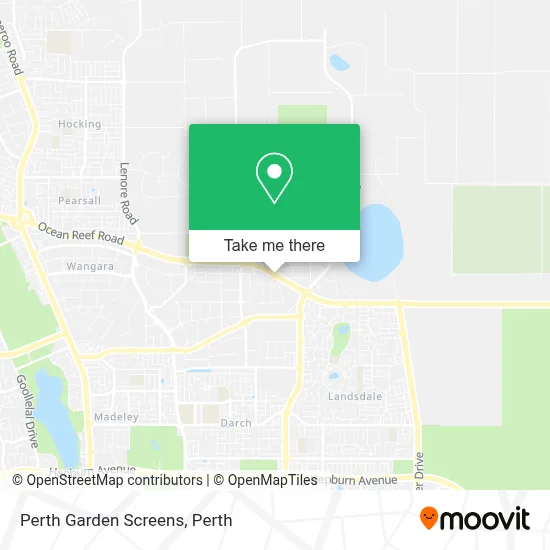 Mapa Perth Garden Screens