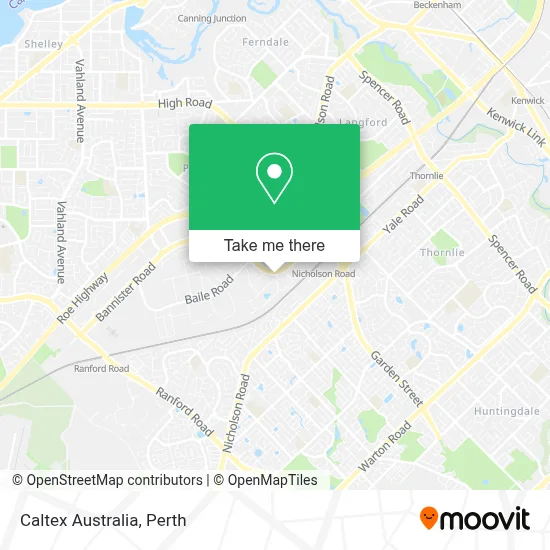 Mapa Caltex Australia