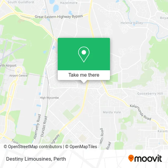 Mapa Destiny Limousines