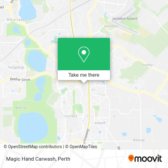 Mapa Magic Hand Carwash