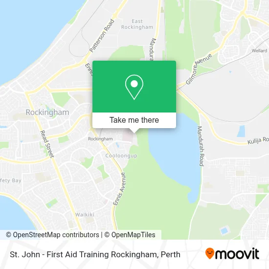 Mapa St. John - First Aid Training Rockingham