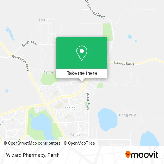 Mapa Wizard Pharmacy