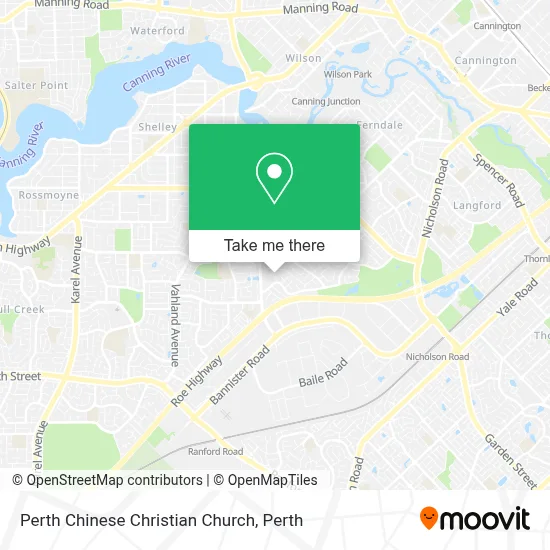 Mapa Perth Chinese Christian Church