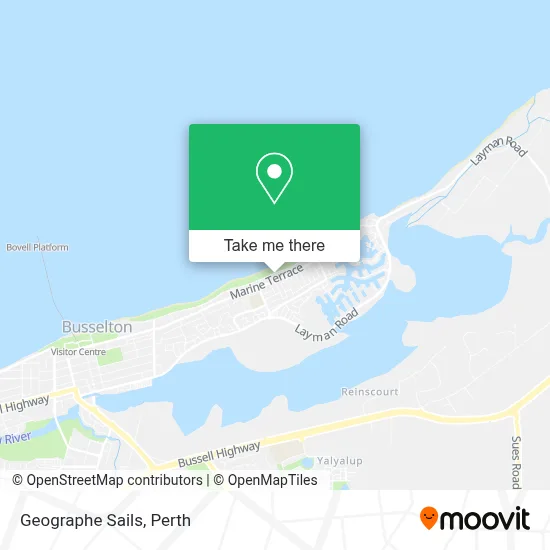 Mapa Geographe Sails