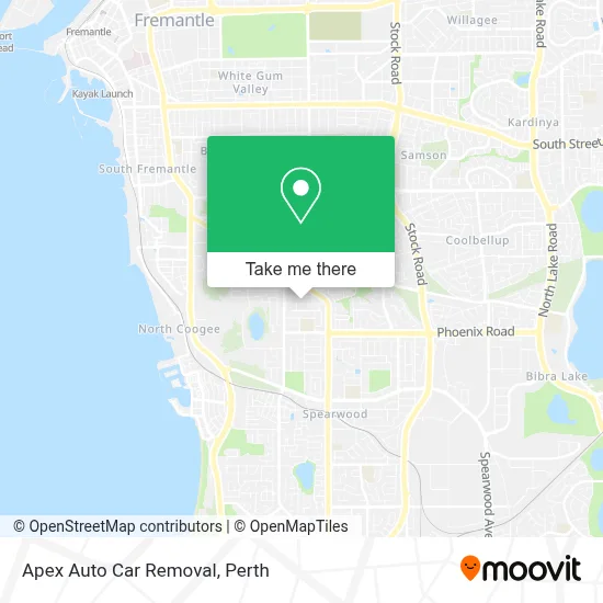 Mapa Apex Auto Car Removal