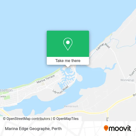 Mapa Marina Edge Geographe