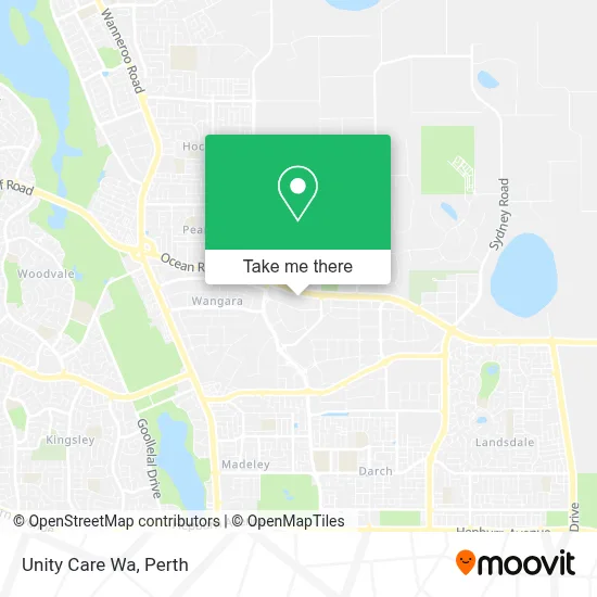 Mapa Unity Care Wa