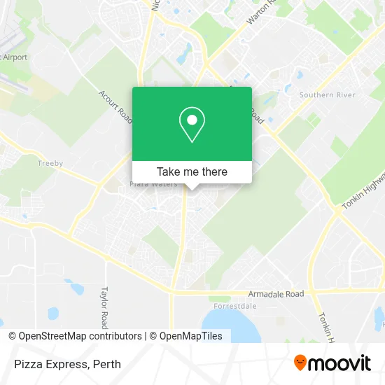 Mapa Pizza Express