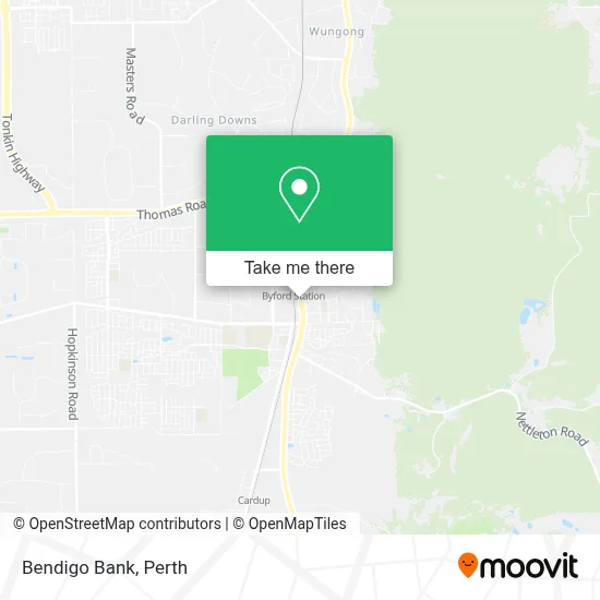 Mapa Bendigo Bank