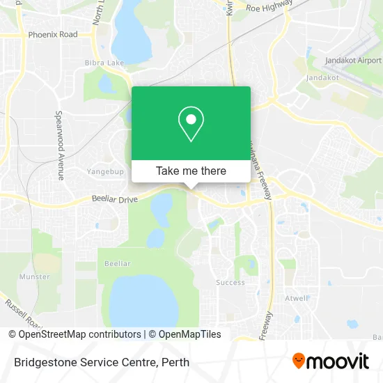 Mapa Bridgestone Service Centre