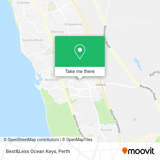 Best&Less Ocean Keys map