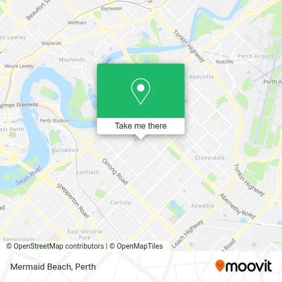Mapa Mermaid Beach