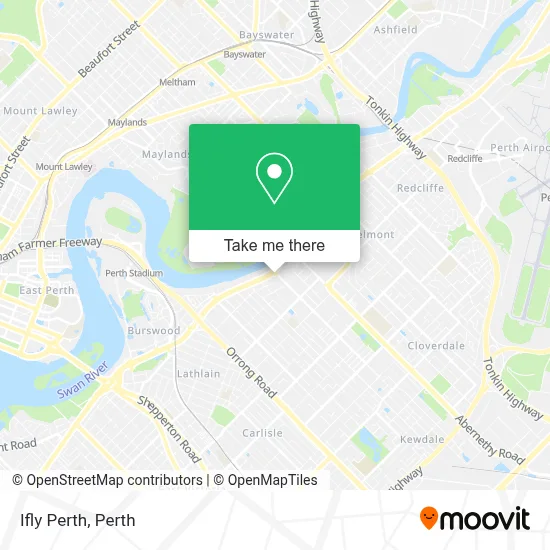 Mapa Ifly Perth
