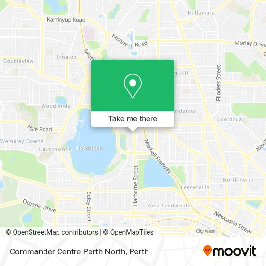 Commander Centre Perth North map