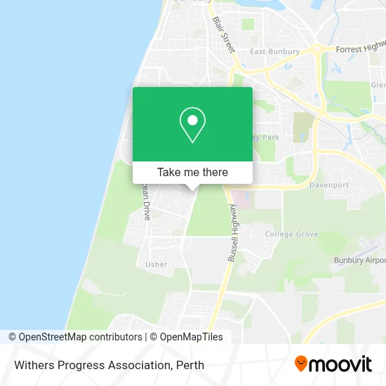 Mapa Withers Progress Association